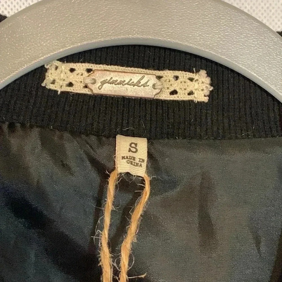 GIMMICKS velour & Sherpa SMALL Snap up Jacket/coat cropped (B) - Picture 3 of 7